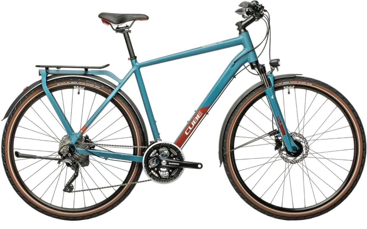 Vélo VTC Cube Kathmandu pro gent bleu