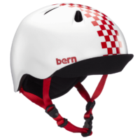 Casque Bern Nina-Satin-Red-Checkers-Esprit vélo