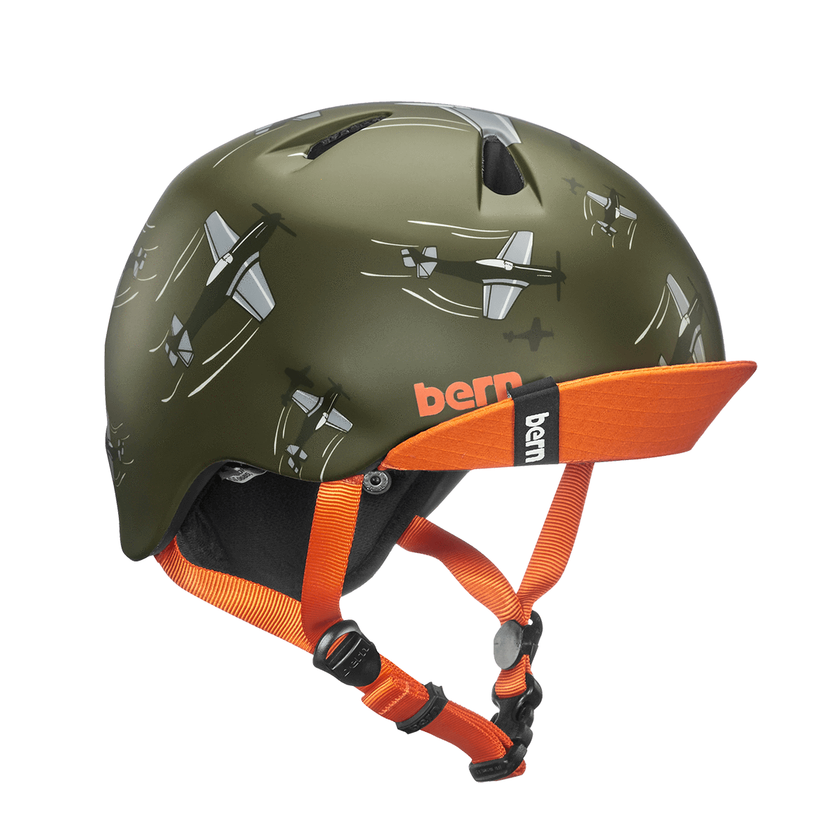 Casque Bern Nino-Matte-Green-Dogfight-Esprit vélo