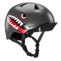 Casque Bern Nino-Satin-Grey-Flying-Tiger-Esprit vélo