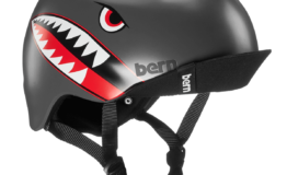 Casque Bern Nino-Satin-Grey-Flying-Tiger-Esprit vélo Casque Bern Nino-Satin-Grey-Flying-Tiger-Esprit vélo