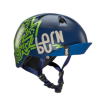 Casque bern Nino-Satin-Navy-Blue Esprit vélo