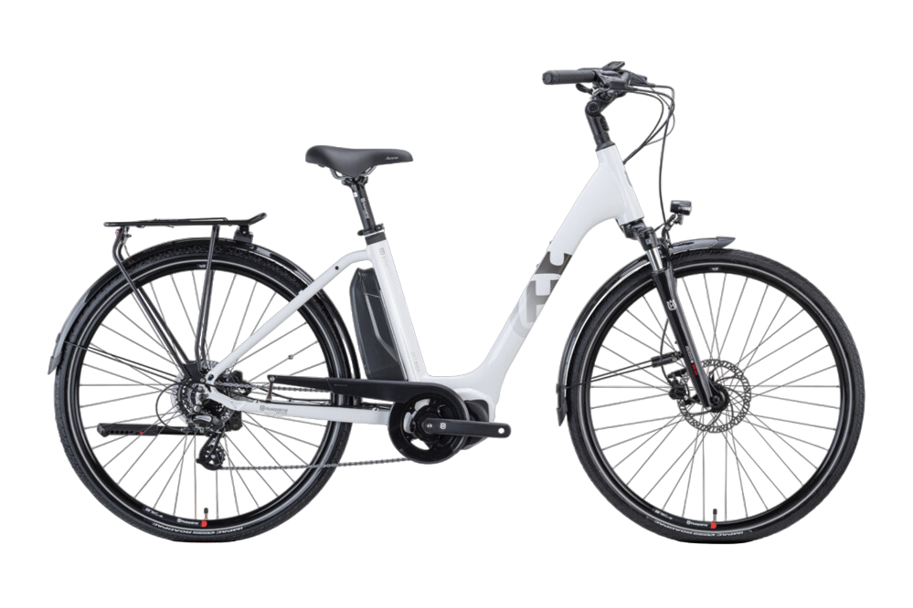 Présentation vélo électrique Husqvarna Eco city 1 blanc Esprit vélo Présentation vélo électrique Husqvarna Eco city 1 blanc Esprit vélo