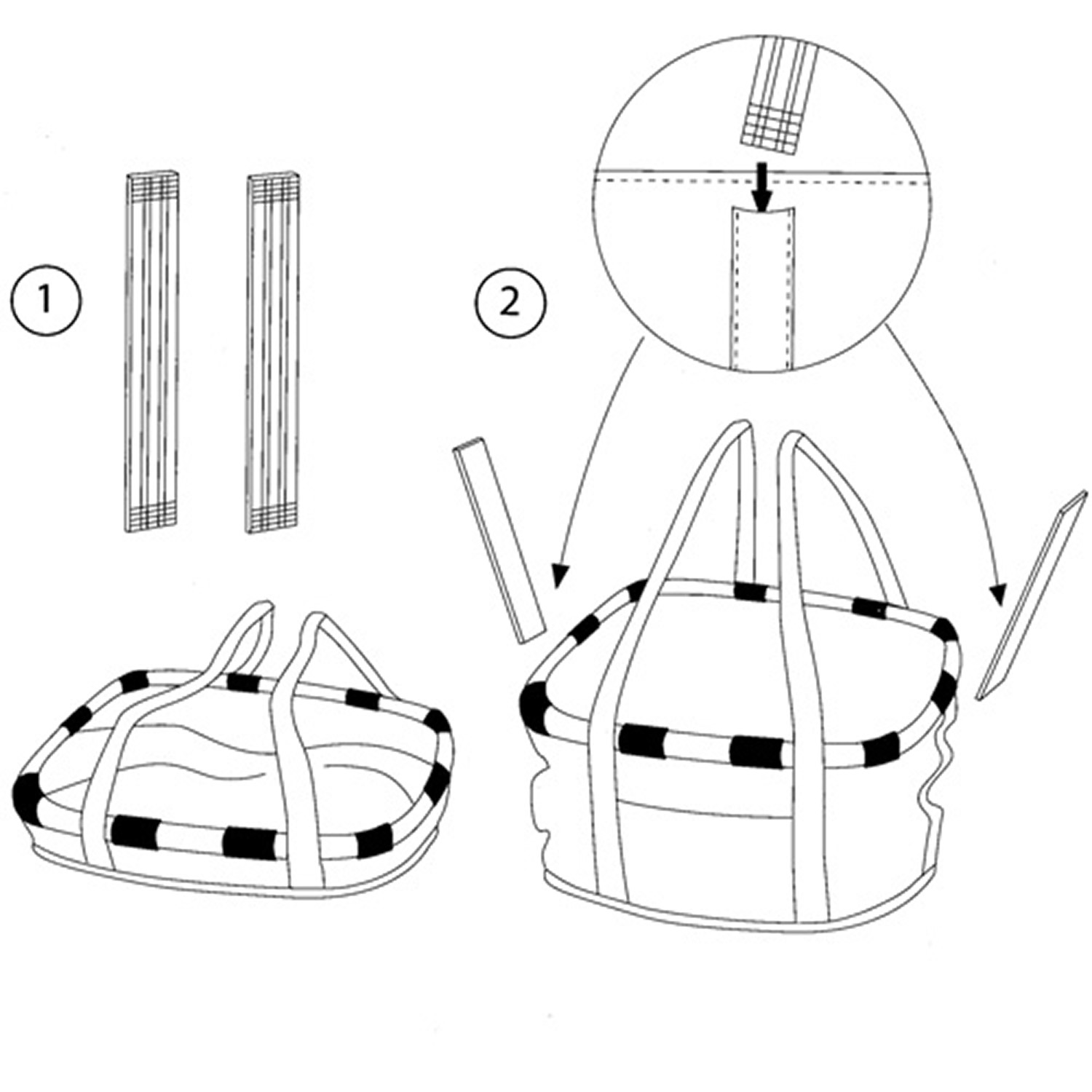 bikebasket schema versteifung